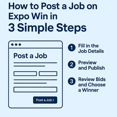 How to Post an Expo Job on Expo Win in 3 Simple Steps